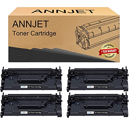 4 Pack Compatible Toner Cartridge Replacement for Canon 121 3252C001 - Works with imageCLASS D1650 & D1620 Printers | High-Yield Printing for Office & Home Use
