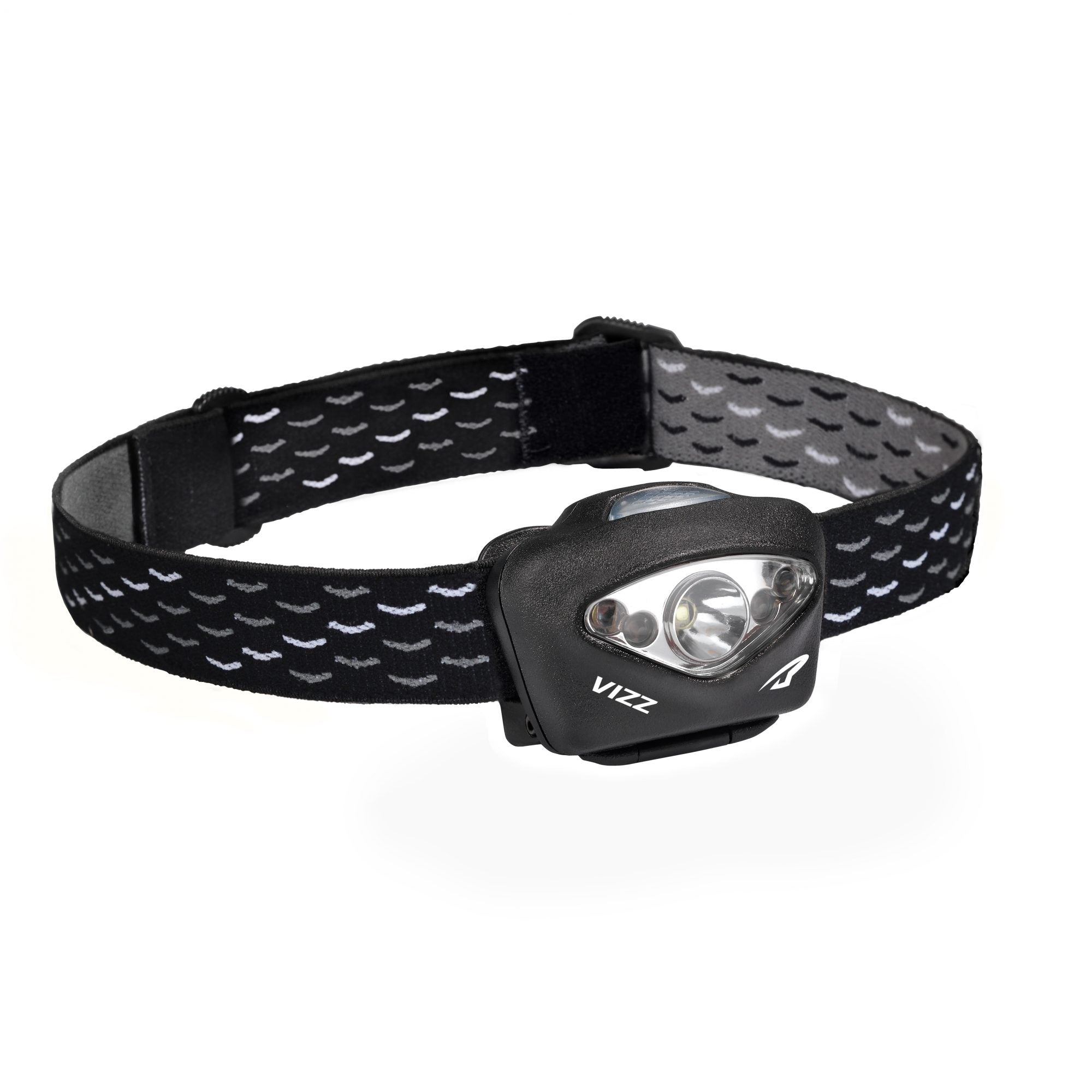 Princeton Tec Vizz 2020 Headlamp - 350 Lumen LED Headlight with Red Safety Light, Adjustable Headband for Running, Hiking, Camping & Emergency Use
