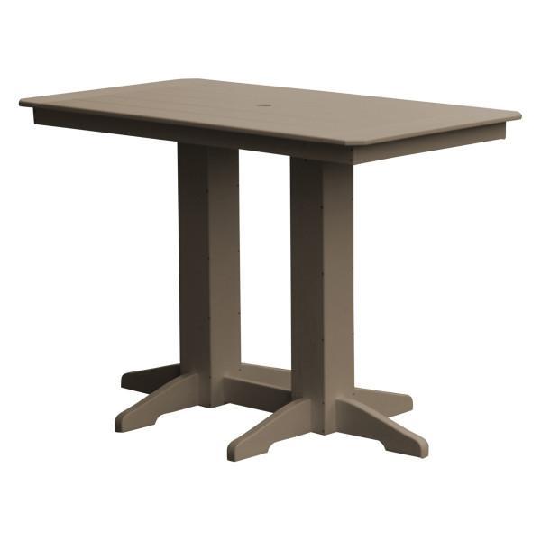 Eco-Friendly Recycled Plastic Bar Table - Durable Outdoor & Indoor Pub Height Table for Patio, Deck, or Home Bar - Sustainable Furniture for Entertaining