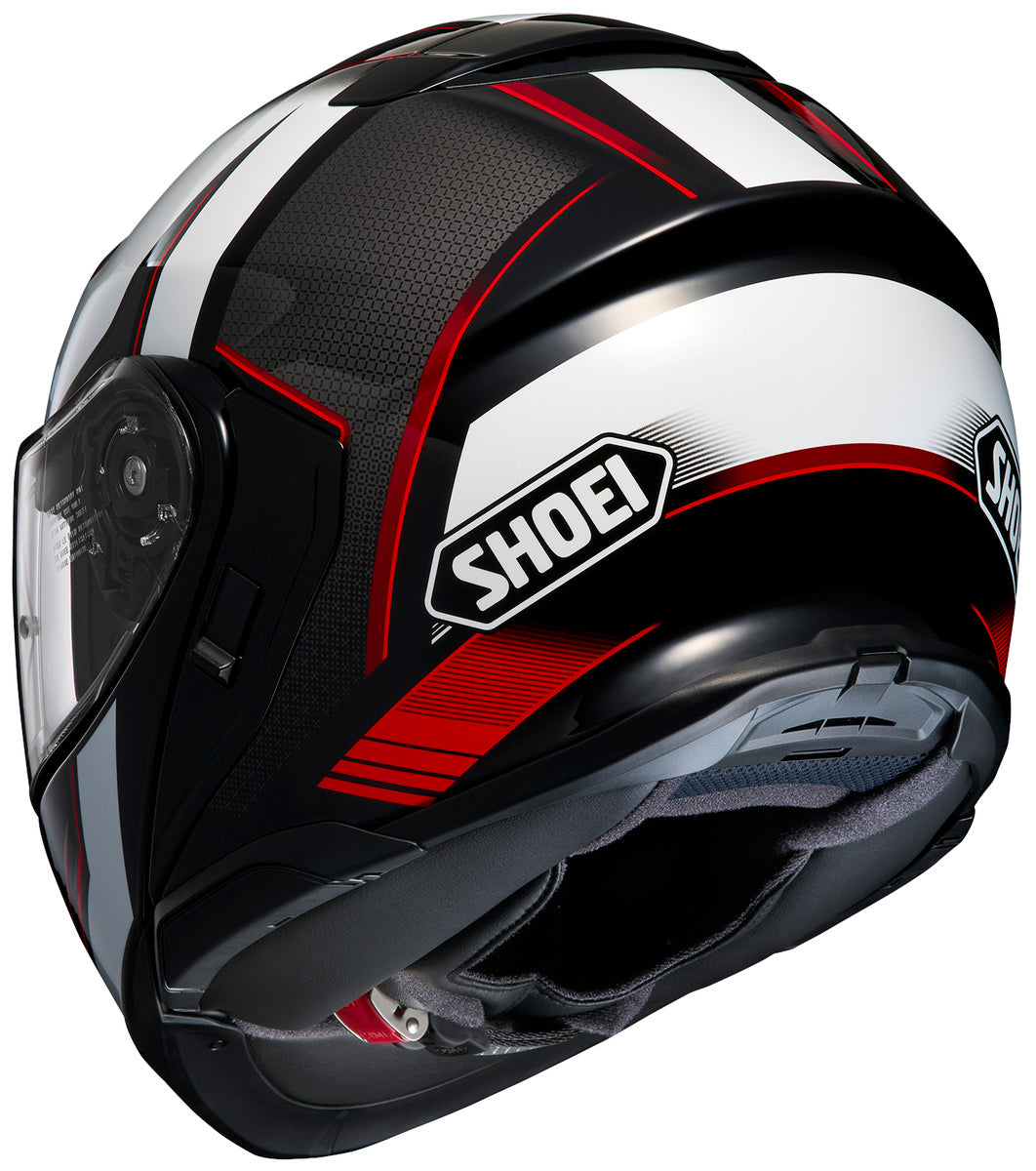 Shoei Neotec 3 Motorcycle Helmet - Grasp Black/White/Red - DOT & ECE Certified Full Face Helmet for Street Biking & Touring