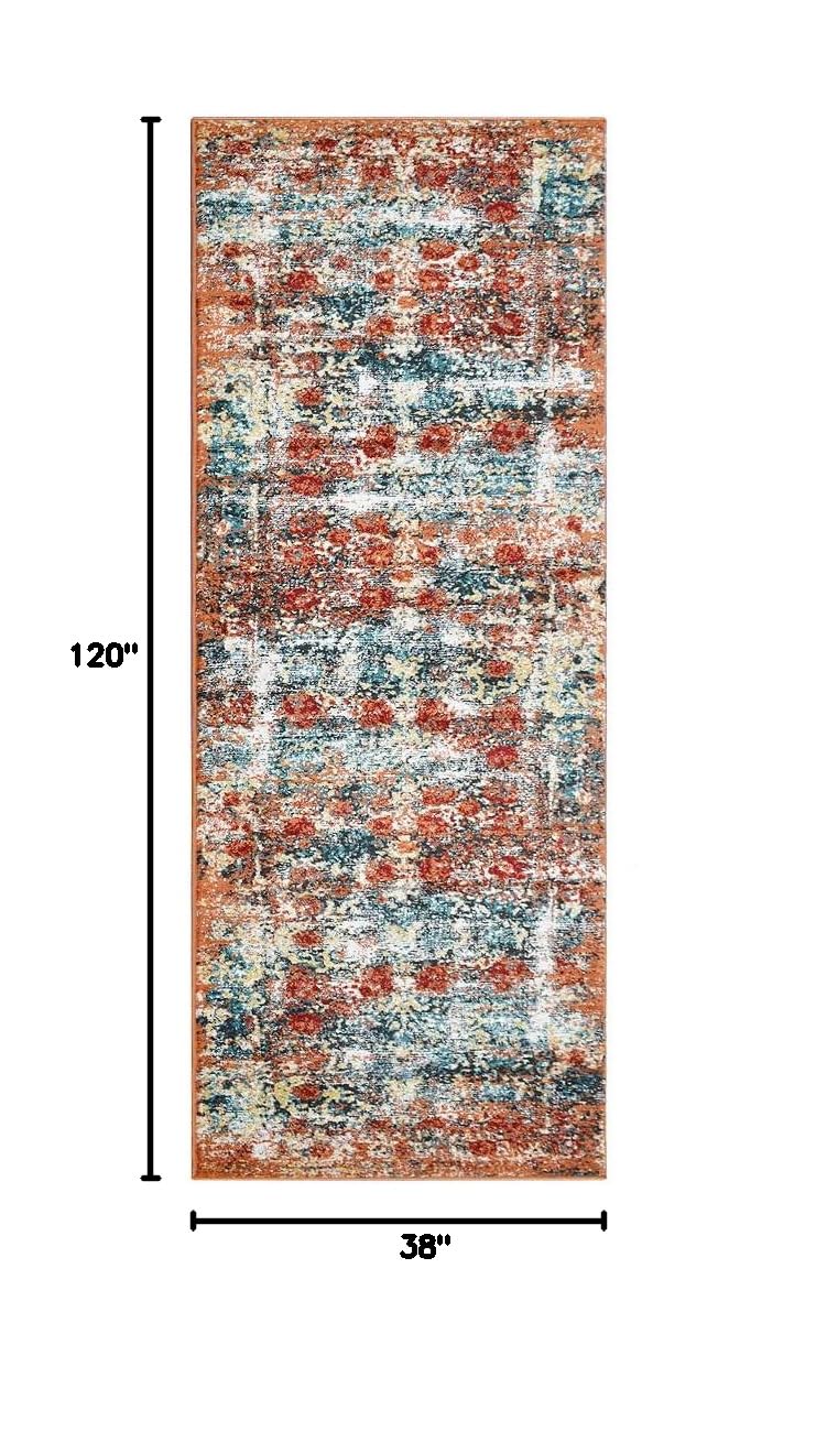 Machine Woven Heatset Polypropylene Runner Area Rug 3'2