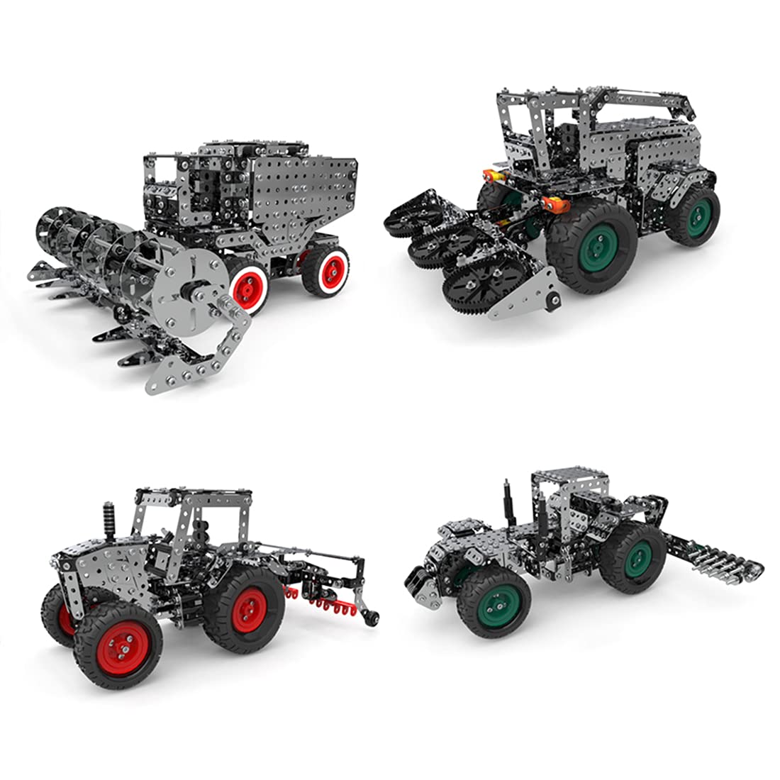 GENYUU 3D Metal Mechanical Gear Drive Farm Machinery Model Kit - 3602 Piece DIY Puzzle for Adults & Teens | Stress Relief Craft Project | Unique Gift for Engineers & Hobbyists | Perfect for Home Decoration, Office Display & STEM Education