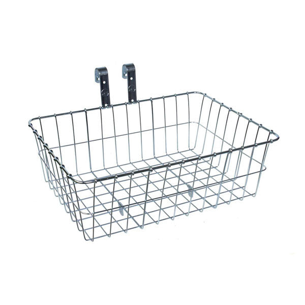 139 Front Bicycle Basket - 18 x 13 x 6 Inches - Durable Bike Front Basket for Commuting, Shopping & Errands - Perfect for Urban Cycling & Grocery Hauling