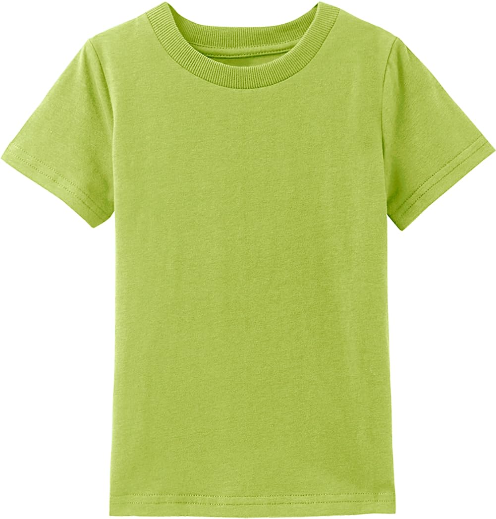 COSLAND Boys' 100% Cotton Heavyweight Short Sleeve Crewneck T-Shirt - Soft & Durable Casual Tee for Everyday Wear, School, Playdates & Outdoor Activities