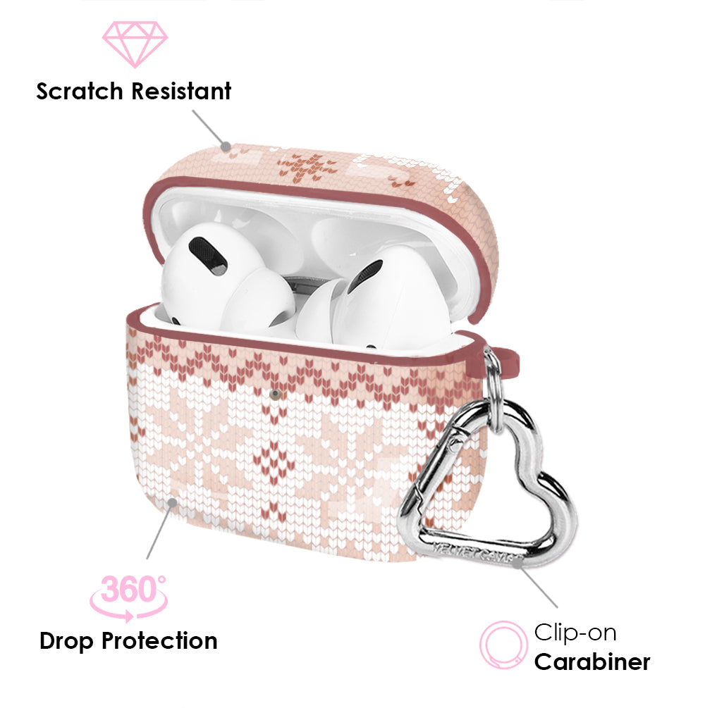 Soft Cozy Chai Knit AirPod Case - Perfect for Fall & Winter Outfits, Travel, and Daily Use