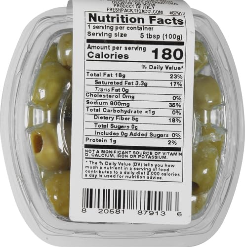 Fresh Pitted Castelvetrano Olives - 4.4 oz Jar | Premium Italian Green Olives for Salads, Charcuterie Boards & Mediterranean Recipes