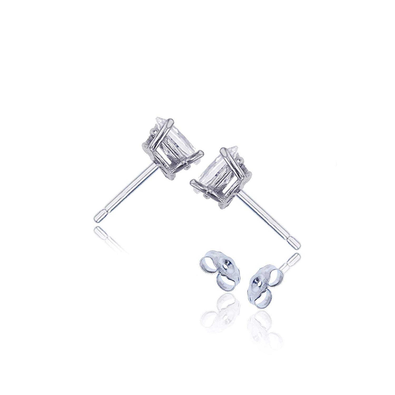 AAA Quality Sterling Silver 4x6mm Oval Earrings for Women – Perfect for Weddings, Parties & Everyday Wear