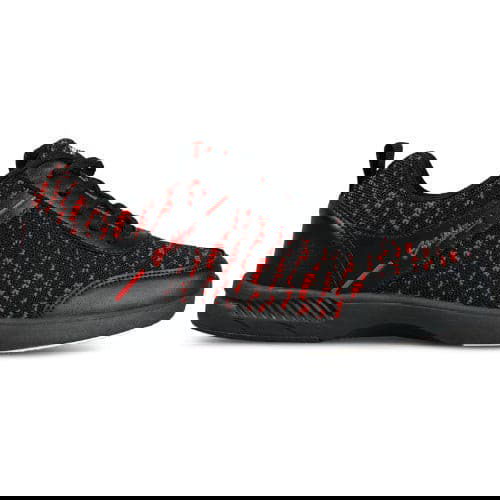 KR Strikeforce Flyer Mesh Lite Black/Cardinal Men's Bowling Shoes - Lightweight & Breathable for Competitive Bowling & League Play