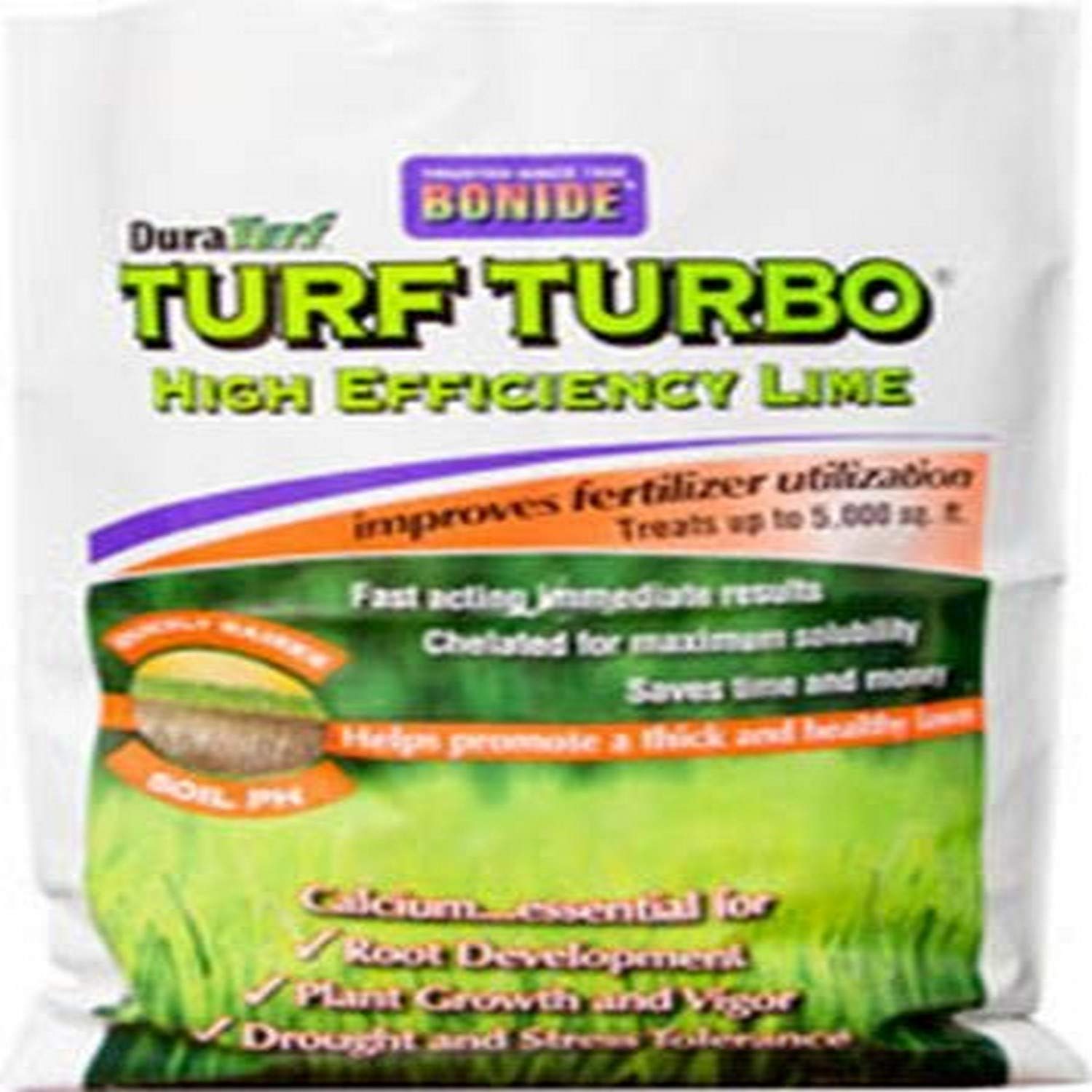 Bonide 60447 Fast Acting Lime for Lawns & Turf - 30 lbs | Quick Soil pH Balance & Grass Health | Perfect for Golf Courses, Sports Fields & Home Lawns