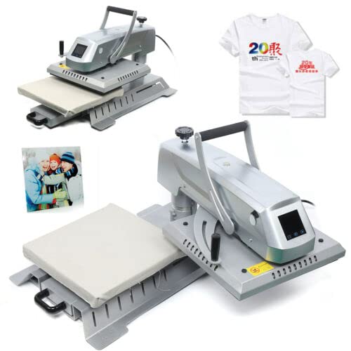 15x15 Inch Digital Heat Press Machine for T-Shirts, Caps & Mugs - Multi-Function Sublimation Transfer Printer with Precision Temperature Control | Perfect for DIY Crafts, Custom Apparel & Small Business Printing