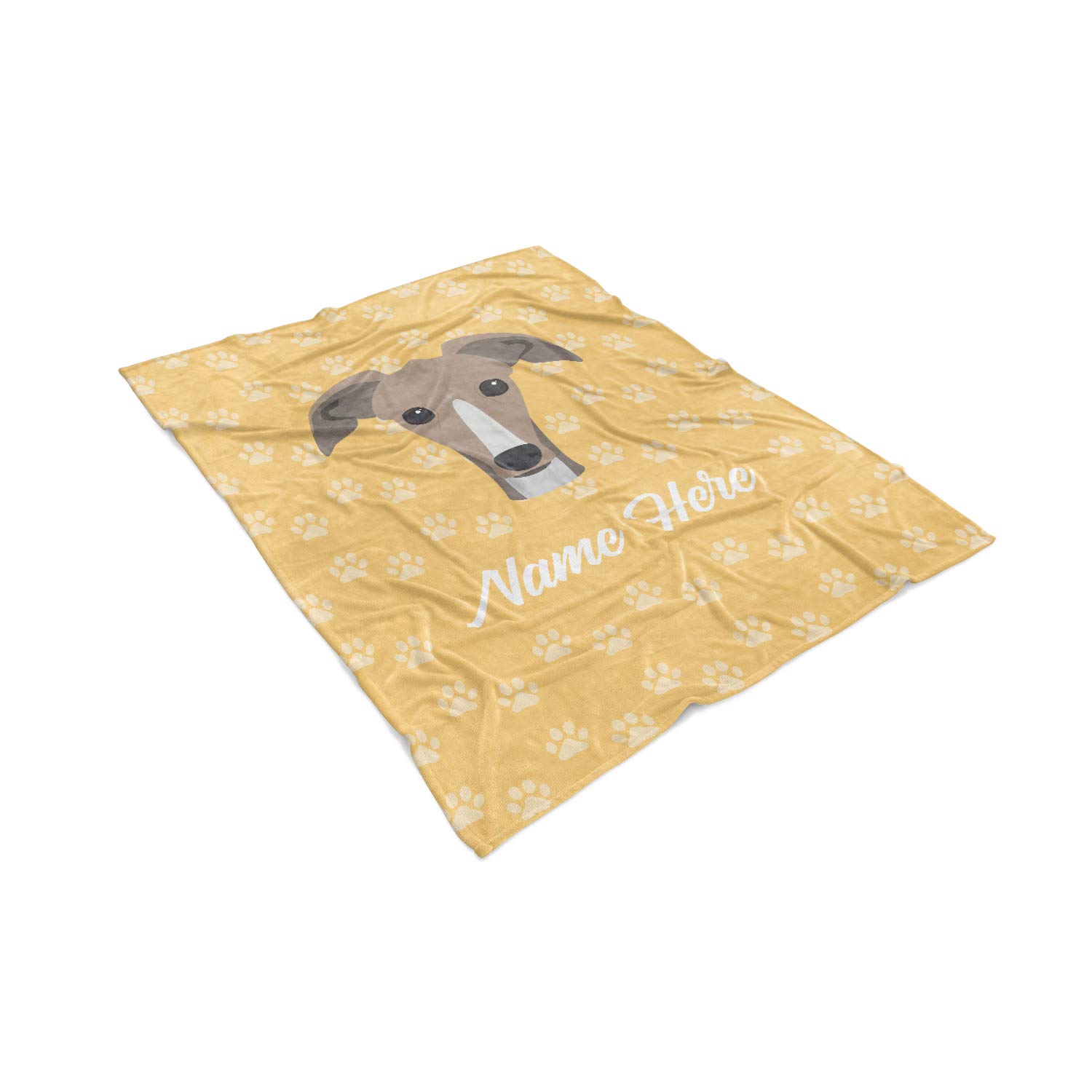 Personalized Greyhound Fleece & Sherpa Throw Blanket for Men, Women, Kids & Babies - Soft Pet Dog Blanket for Bed, Couch & Travel - Perfect Gift for Dog Lovers, Moms & Dads - Cozy Home Decor & Dog Owner Present