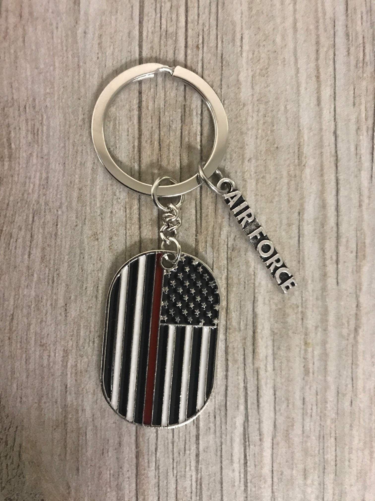 US Air Force Keychain - Military Gifts for Men & Women - Patriotic American Flag Key Ring - Perfect for Veterans, Service Members & Military Enthusiasts - Great for Everyday Carry, Key Organization & Military-Themed Gifts