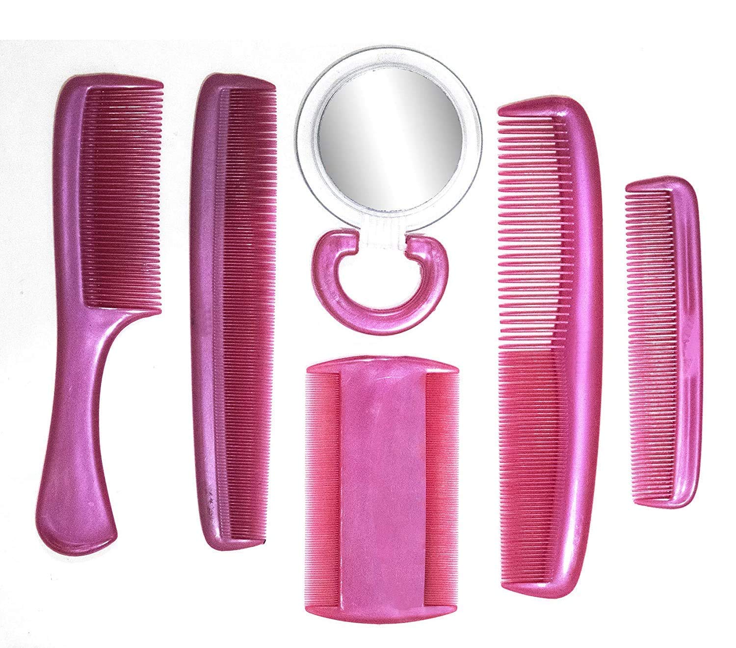 Inaaya Professional Hair Comb Set for Styling, Detangling & Grooming - Perfect for Salons, Home Use & Travel (5-Piece Set)