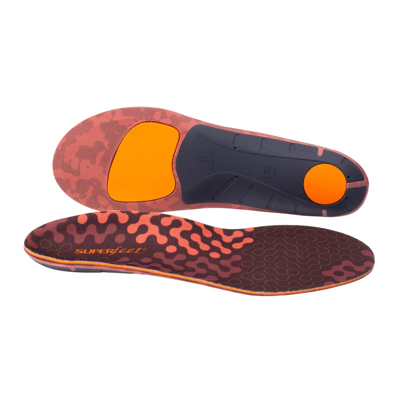 Superfeet Run Cushion Low Arch Support Insoles for Men (2.5-4) & Women (4.5-6) - Shock Absorption & Pain Relief for Running, Walking & Standing All Day