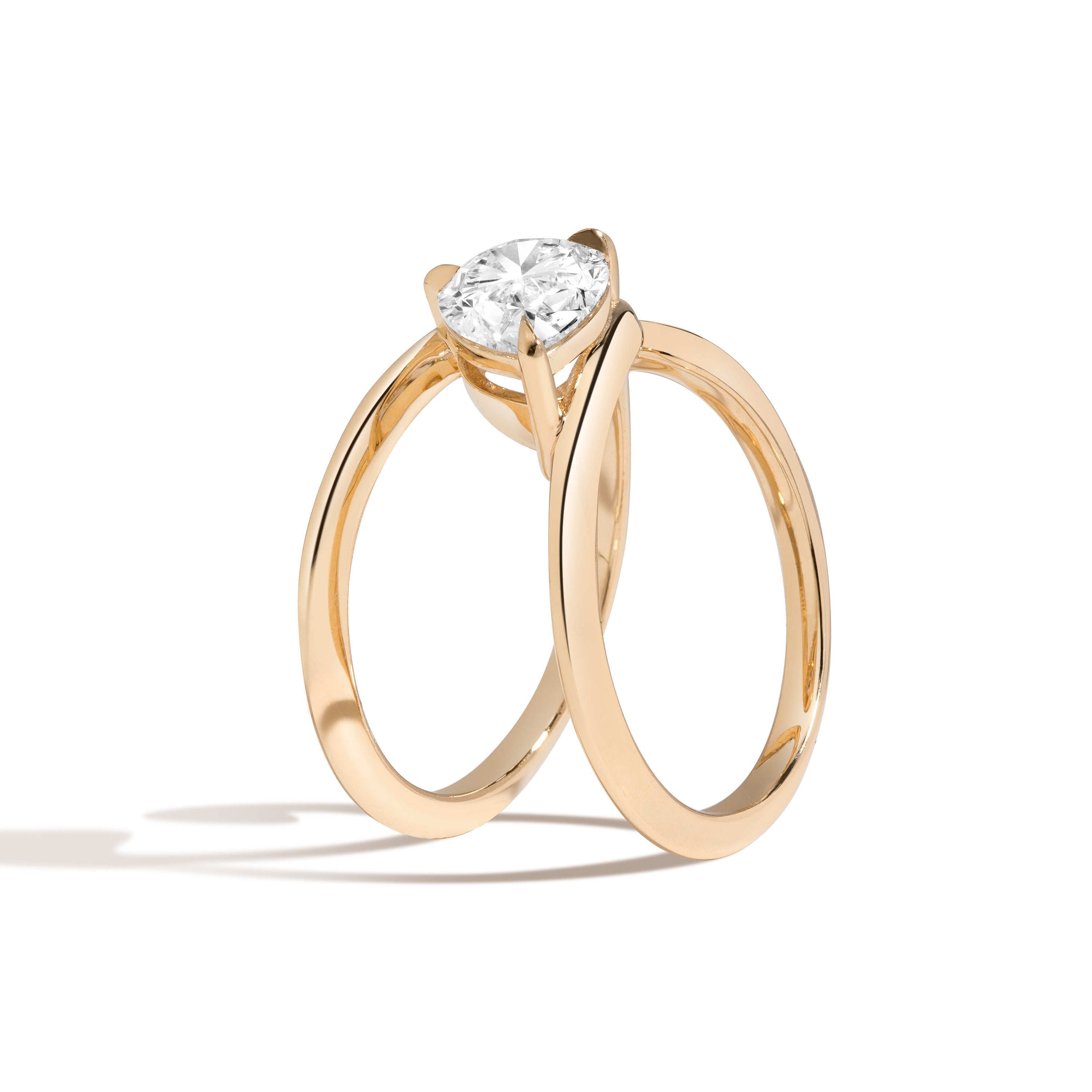 Elegant Zaha Wrap Ring with Pear Gemstone - Perfect for Women's Fashion Jewelry, Gift Giving & Special Occasions