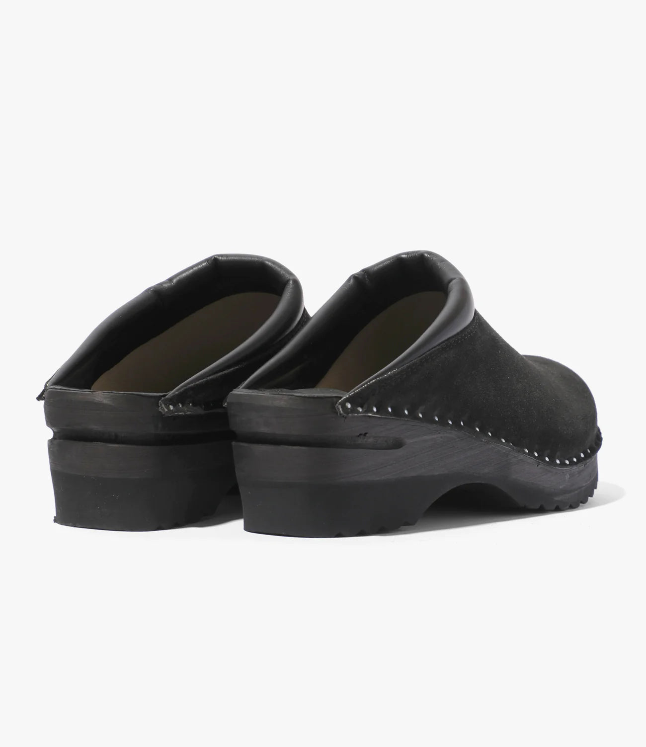Monet Clog Shoes for Women - Black Rough Out Leather Slip-On Comfortable Loafers | Perfect for Casual Wear, Work & Outdoor Activities