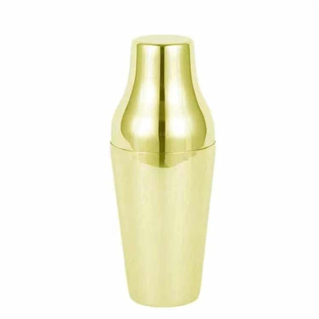 Premium Stainless Steel Cocktail Shaker Set - 2-Piece Bar Mixing Tool for Bartenders, Home Bars & Parties | Durable Drink Mixer for Margaritas, Martinis & Cocktails | Perfect for Professional Bartending & Home Entertaining (Yellow)