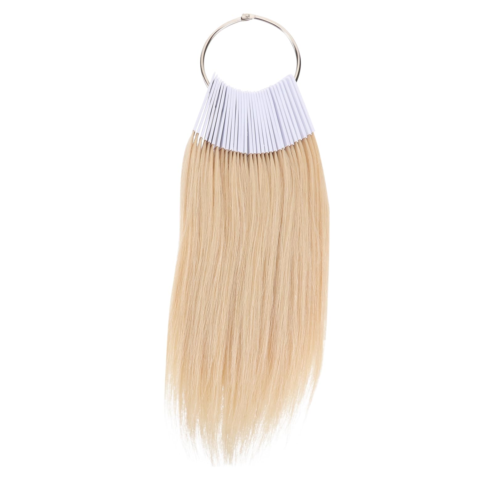 30PCS Human Hair Color Testing Kit - Real Human Hair Color Ring with Natural Hair Levels for Professional Salon & Barber Training - Perfect for Hair Color Practice, Styling Education & Salon Demonstrations