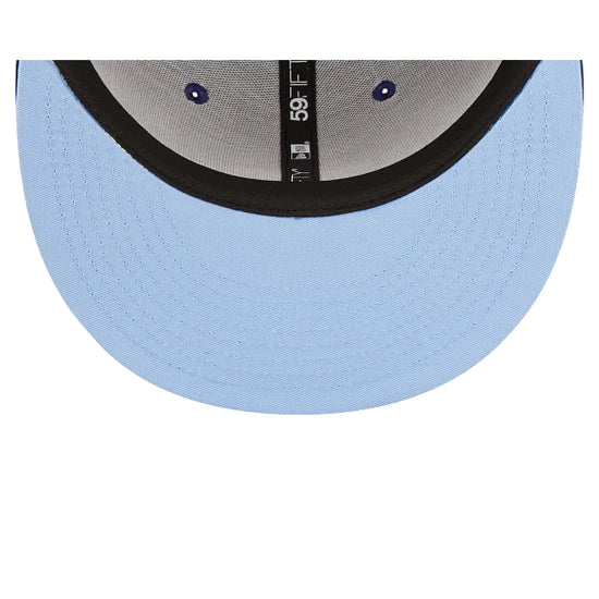 Los Angeles Dodgers 2020 World Series Blue 59FIFTY Fitted Baseball Cap for Men - Perfect for Game Day, Sports Events & Fan Collections