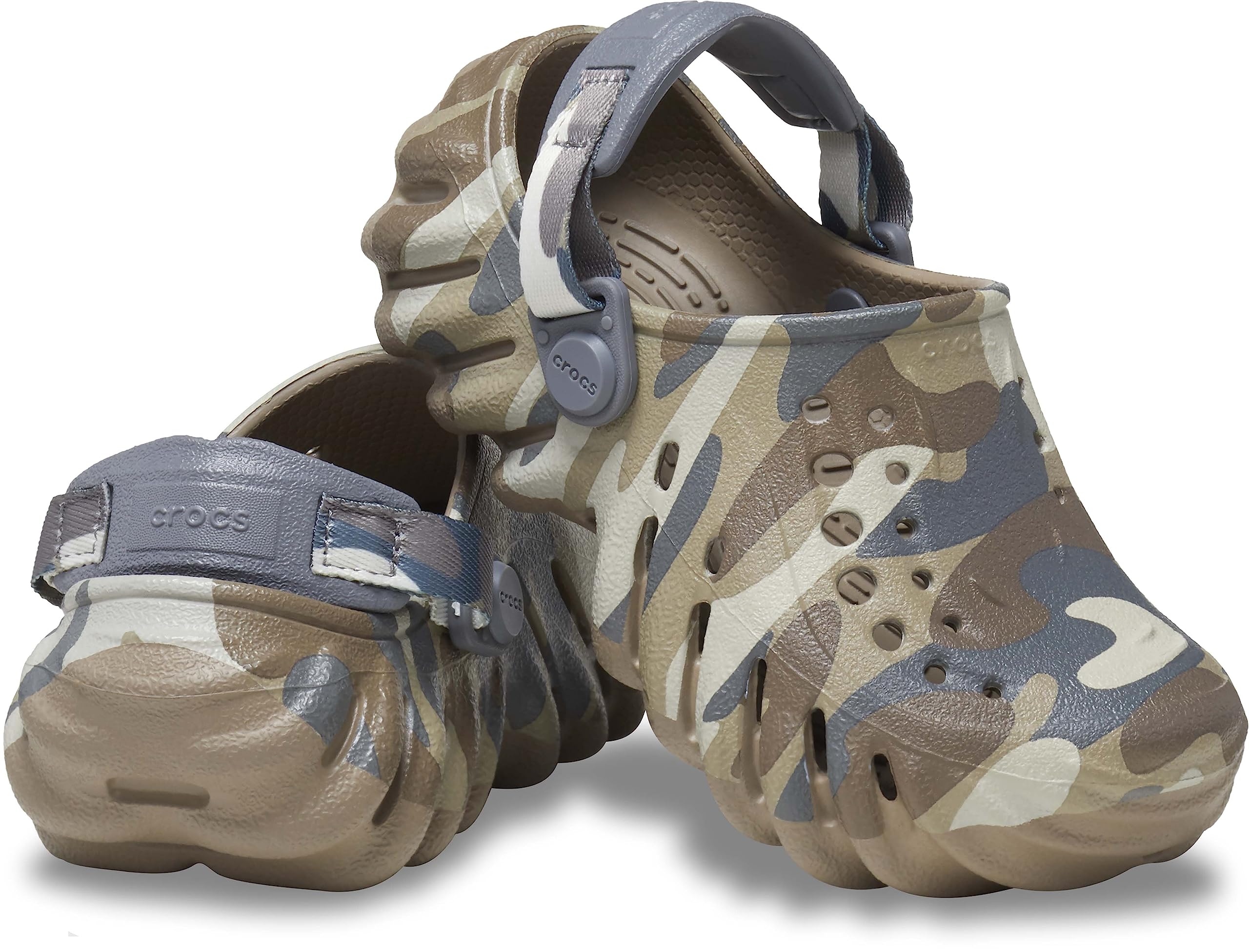 Crocs Unisex-Child Kids' Echo Clog | Water-Resistant Comfort Shoes for Boys & Girls | Perfect for Playtime, Beach & Outdoor Activities