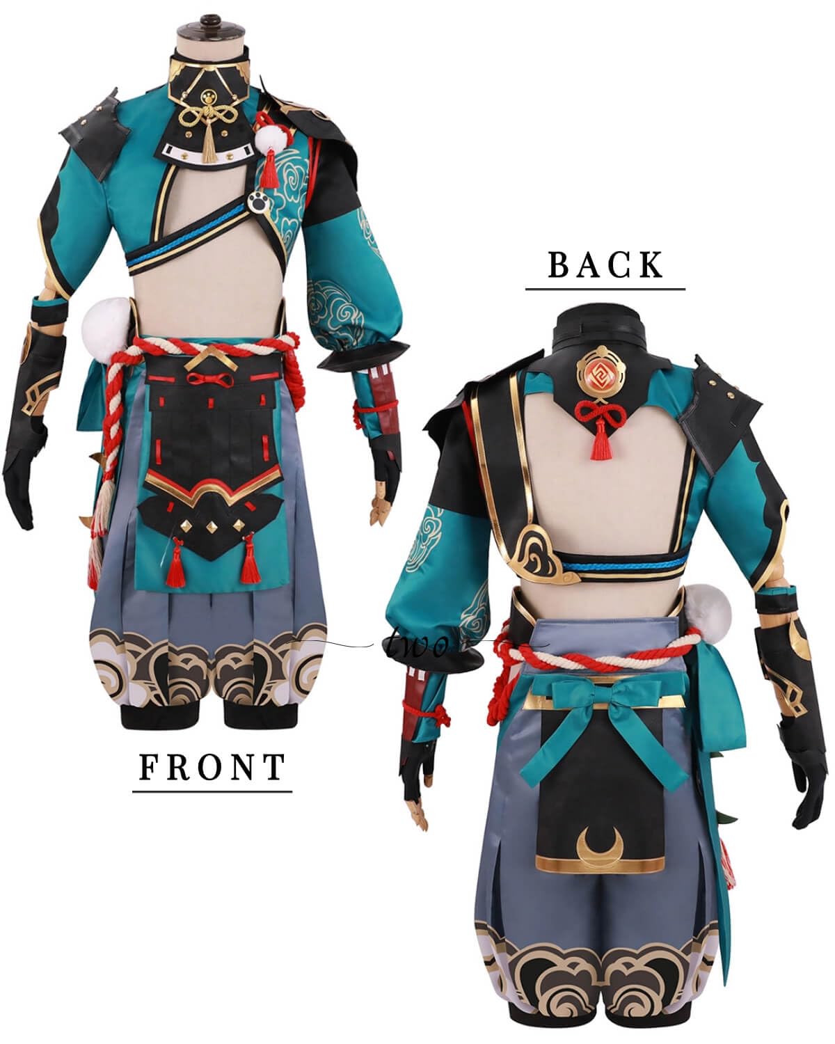 Gorou Cosplay Costume for Adults - Full Set Anime Halloween Outfit for Men (XS) | Perfect for Anime Conventions, Halloween Parties, and Cosplay Events