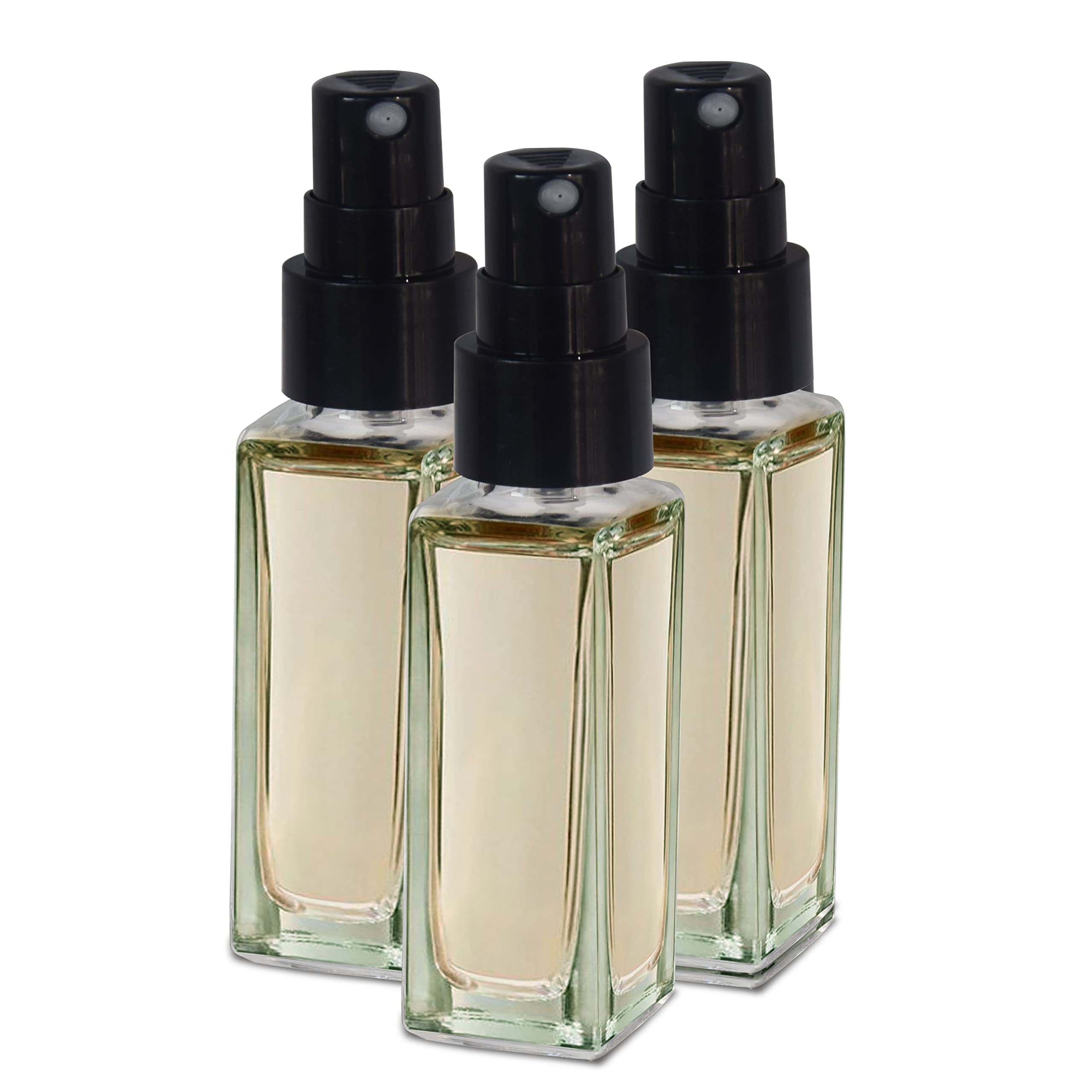 Pure Source India Refillable Perfume Bottles - 8ml Clear Glass Spray Bottles with Pump for Essential Oils, Aromatic Water & Fragrance Blends (Set of 3) - Perfect for Travel, DIY Perfume Making & Home Aromatherapy