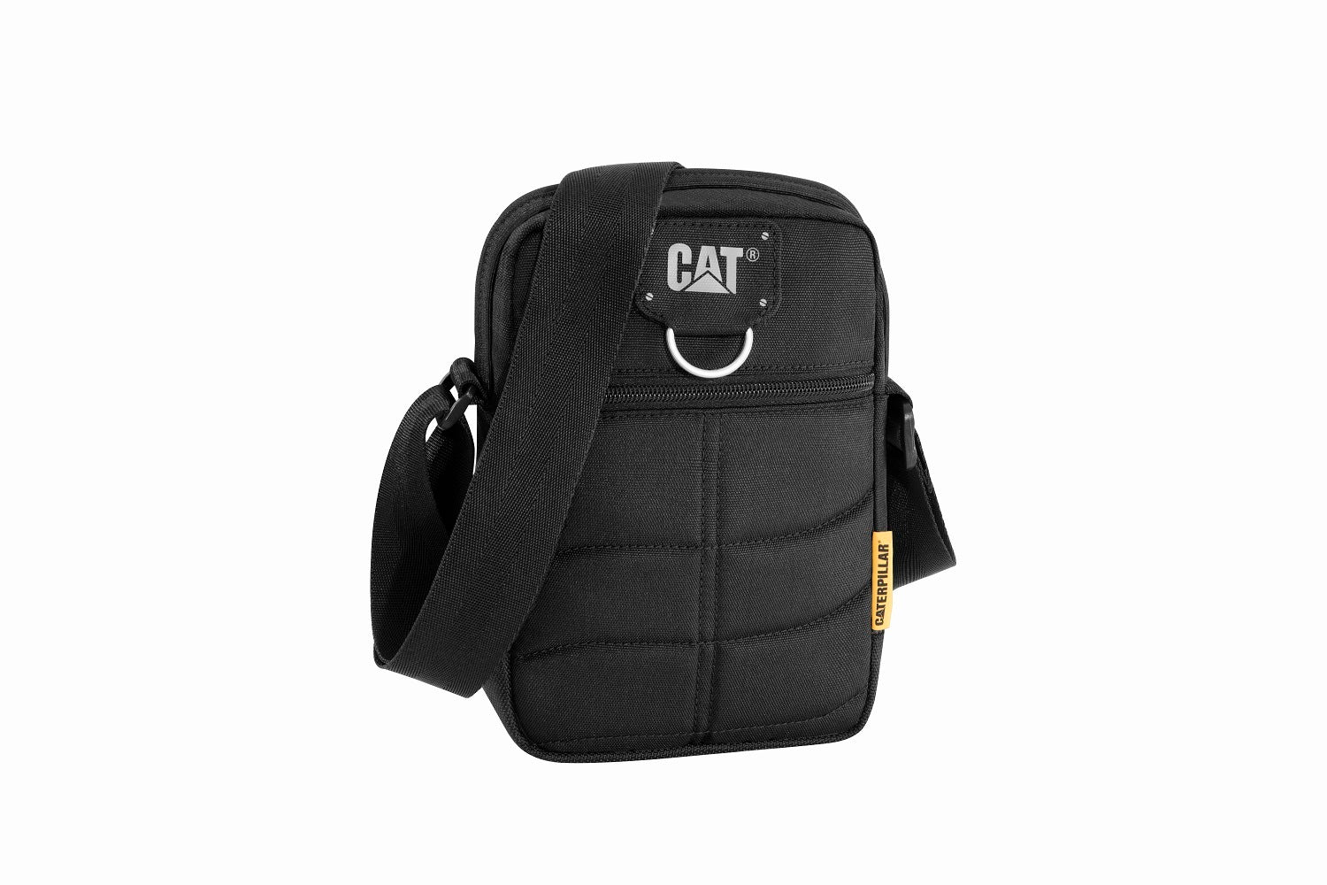 CAT Millennial Classic Rodney Mini Tablet Bag - Black | Water-Resistant Crossbody Bag for iPad, Kindle & Essentials | Perfect for Commuting, Travel & Daily Use