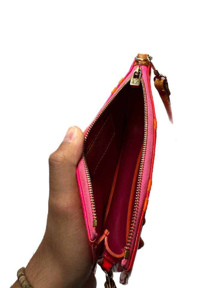 Authentic Louis Vuitton Robert Wilson Lexington Fluo Rose Vernis Pochette Handbag - Luxury Evening Clutch for Women, Perfect for Parties & Special Occasions
