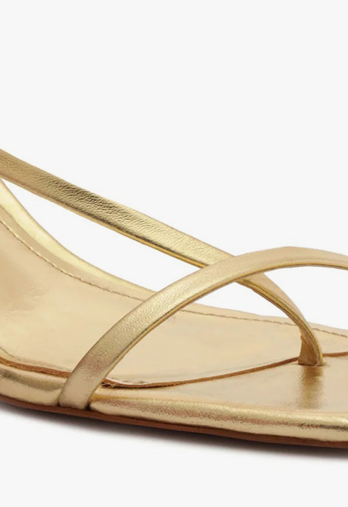 Heloise Metallic Nappa Sandal S24 - Mid Heel Height (S2184900010023) - Perfect for Evening Parties & Office Wear