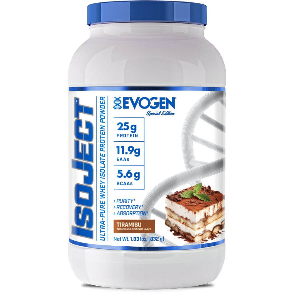 Evogen Isoject Premium Whey Protein Isolate Powder - 100% Pure Muscle Recovery & Growth Supplement for Athletes & Bodybuilders - Ideal for Post-Workout, Meal Replacement & Fitness Goals