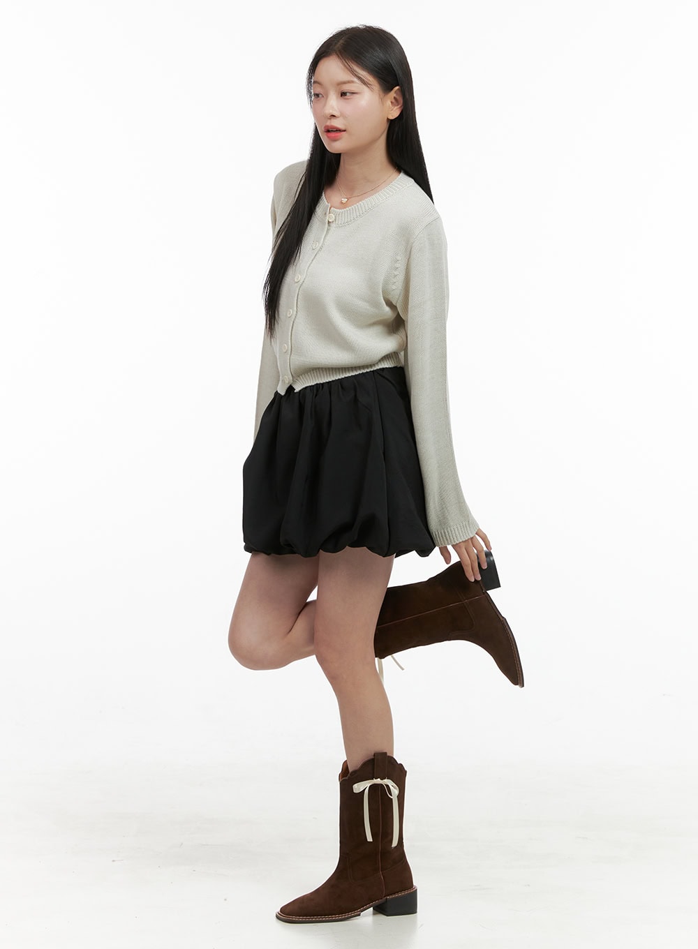 Essential Solid Polyester Mini Skirt for Women - High Waist Stretchy A-Line Skirt (OS411) | Perfect for Casual Wear, Party Outfits & Summer Fashion