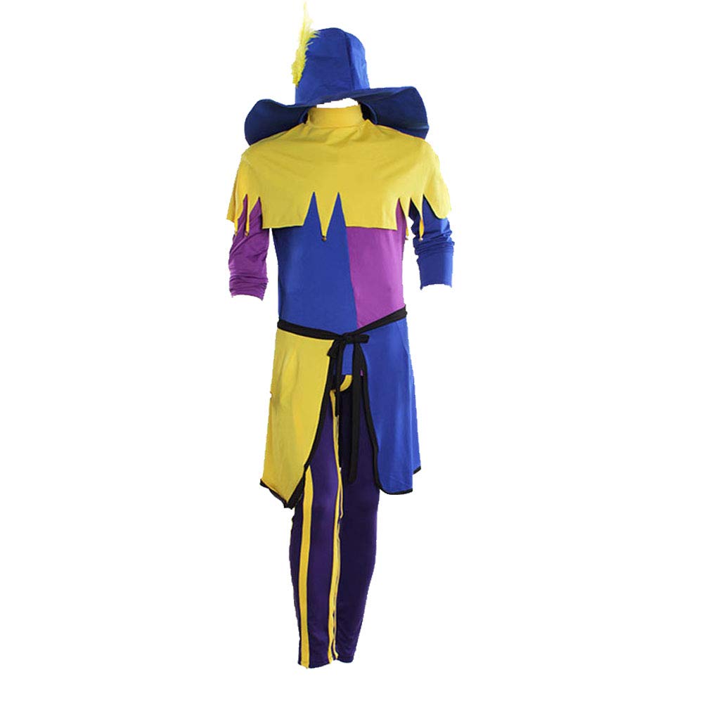Fortunehouse Men's The Hunchback of Notre Dame Clopin Cosplay Costume - Medieval Renaissance Festival Outfit for Halloween & Cosplay Events