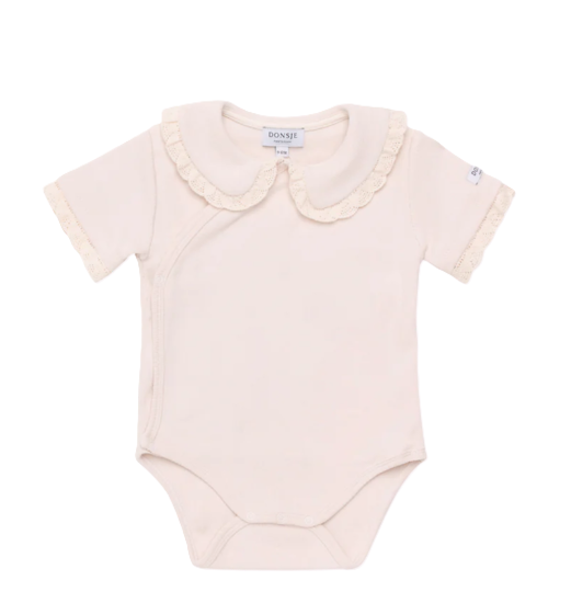Donsje Bettie Bodysuit for Babies (3M-24M) - Soft Cotton Baby Onesie for Comfort & Style - Perfect for Everyday Wear, Playtime & Photo Shoots