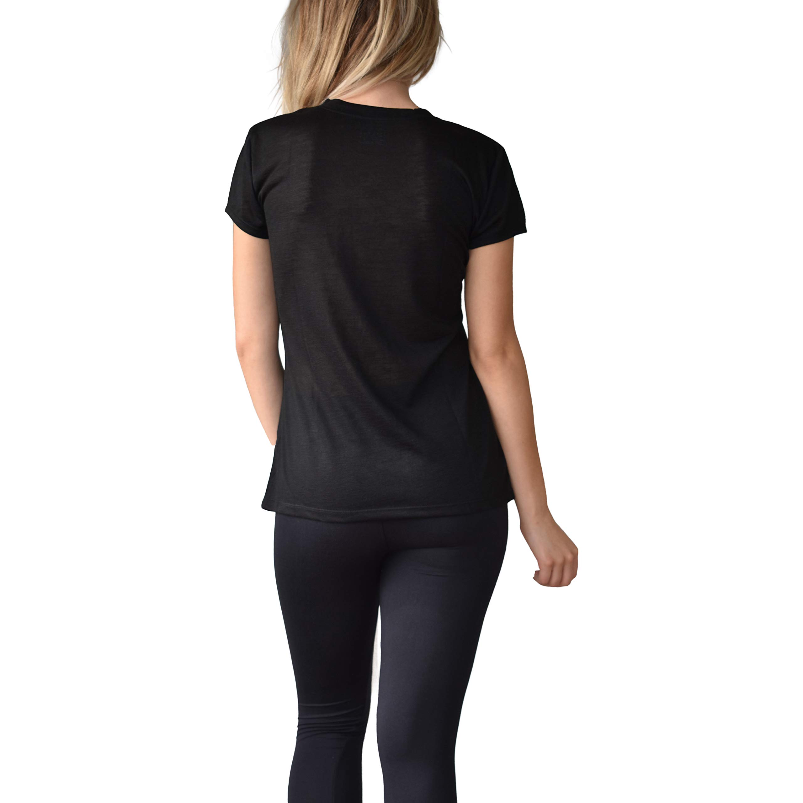 Women's Flowy Slub Burnout Crew Neck T-Shirt - Soft Casual & Workout Top for Everyday Wear | Multi-Pack Options in Various Colors | Perfect for Yoga, Gym, Running & Lounge Wear