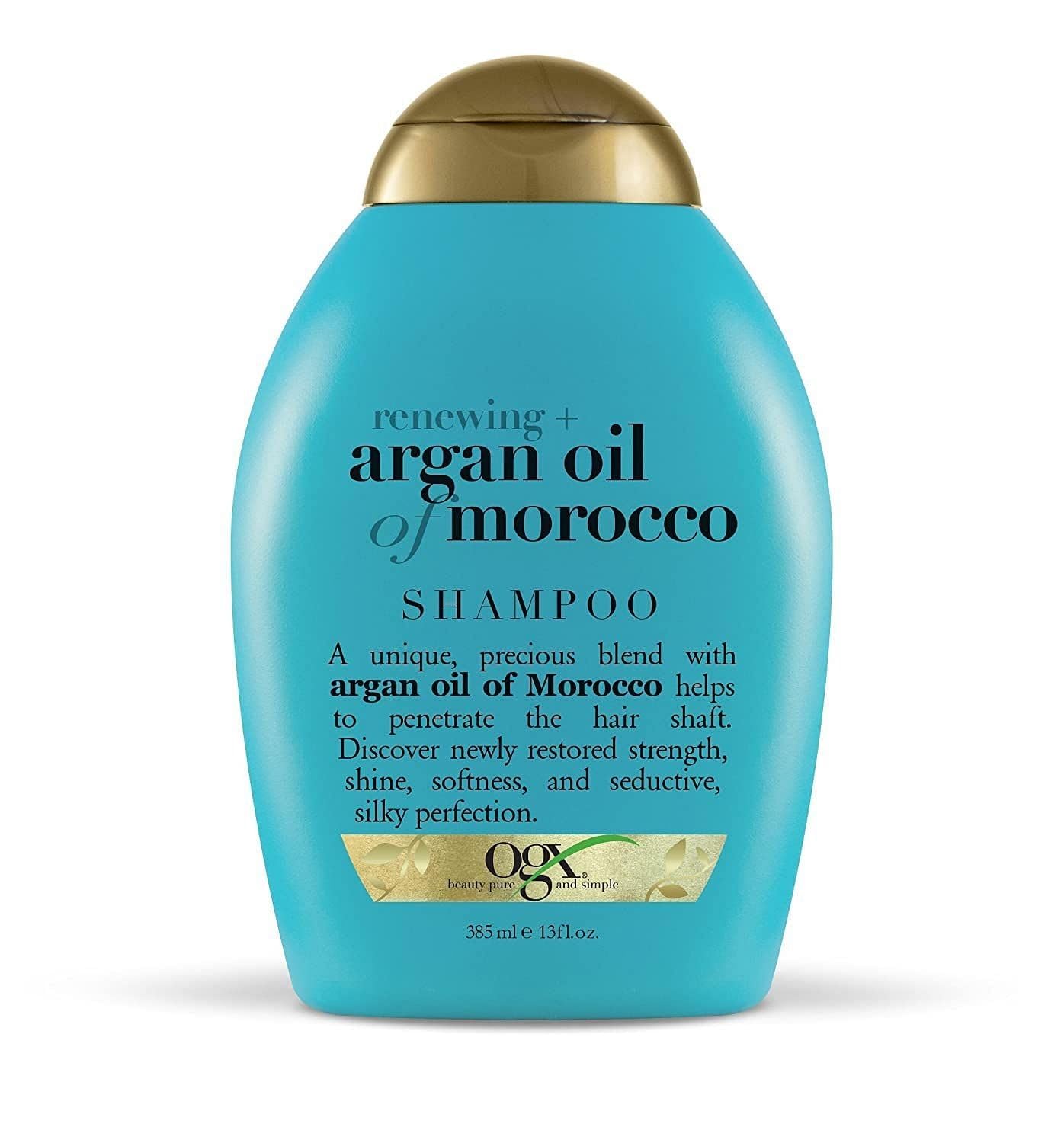 OGX Argan Oil of Morocco Sulfate-Free Shampoo & Conditioner Set for Dry, Damaged Hair – 385ml Each | Hydrating Hair Care for Frizz Control & Shine | Perfect for Daily Use & Salon-Quality Results