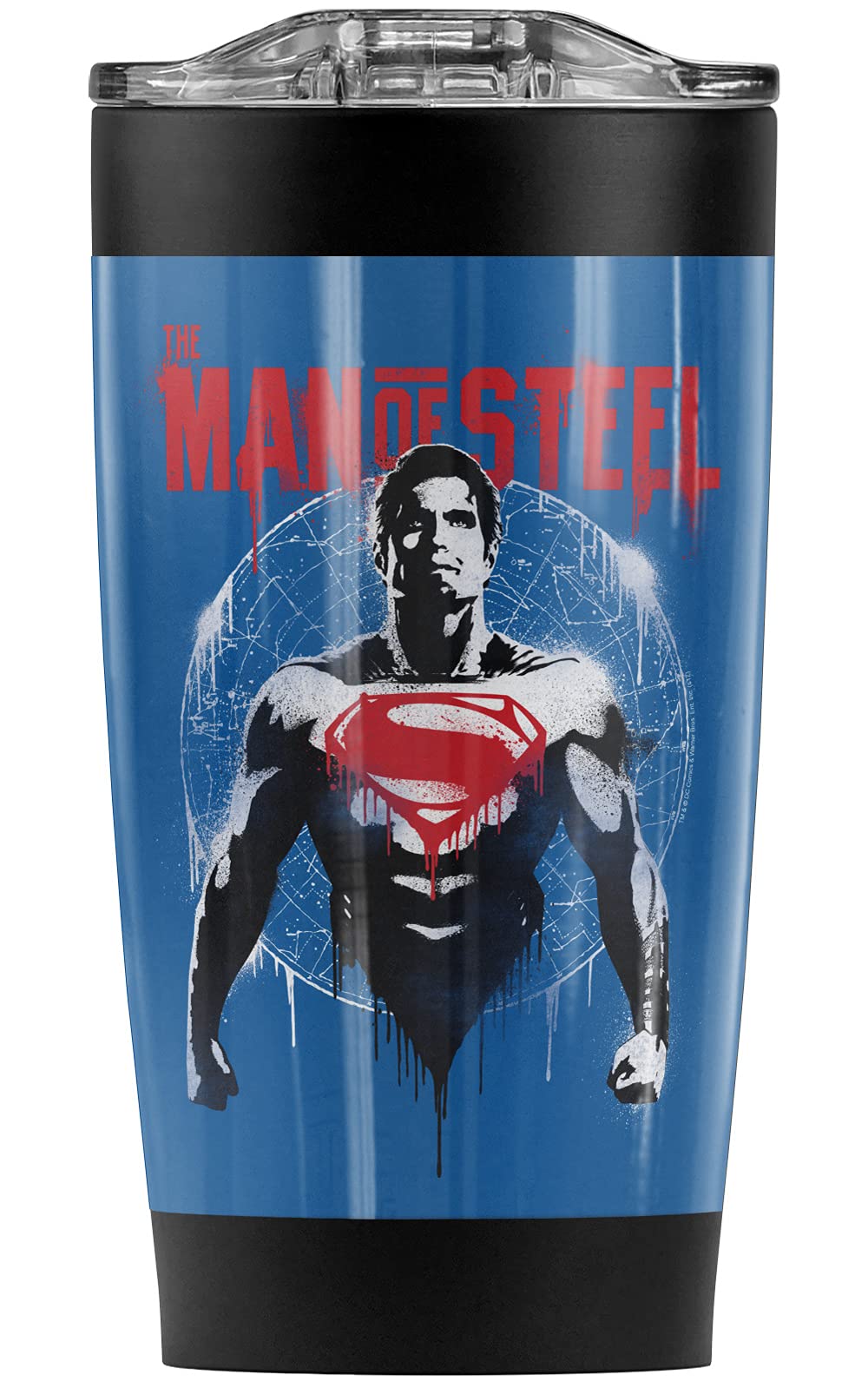 Batman vs Superman Stainless Steel Tumbler 20oz - Vacuum Insulated Travel Mug with Leakproof Lid - Keeps Hot & Cold for Hours - Perfect for Coffee, Tea, Iced Drinks - Office, Gym, Camping, Car Commute