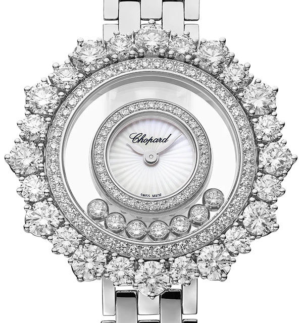 Chopard Happy Diamonds Joaillerie 18k White Gold & Diamond Ladies Watch - Luxury Swiss Timepiece for Women, Perfect for Gala Events & Special Occasions