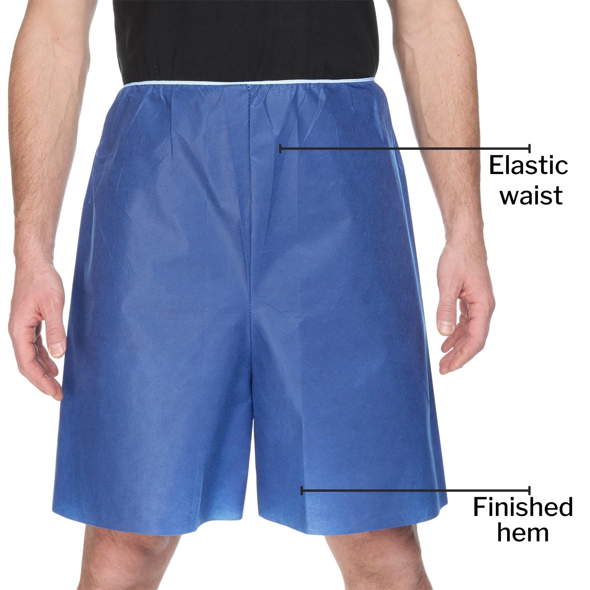McKesson Disposable Patient Exam Shorts - Non-Woven Material, Elastic Waist (38