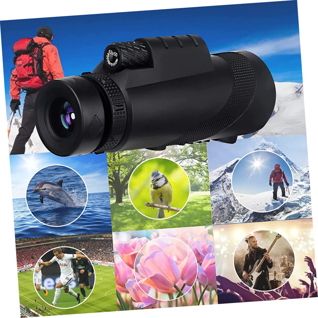 UKCOCO Compact Portable Night Vision Telescope for Adults - Lightweight Travel & Hunting Gear for Outdoor Adventures, Camping, and Wildlife Observation