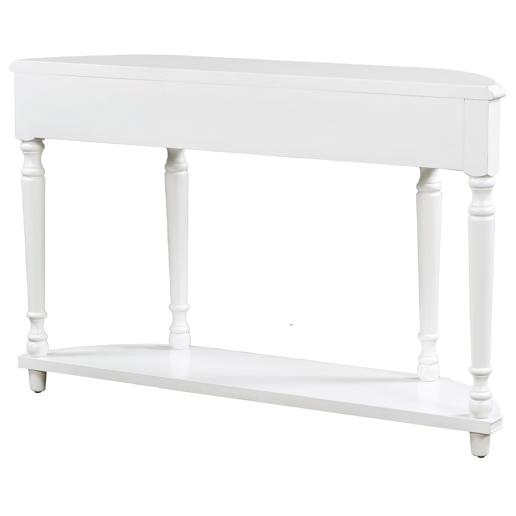 Antique White Solid Wood Console Table - 52