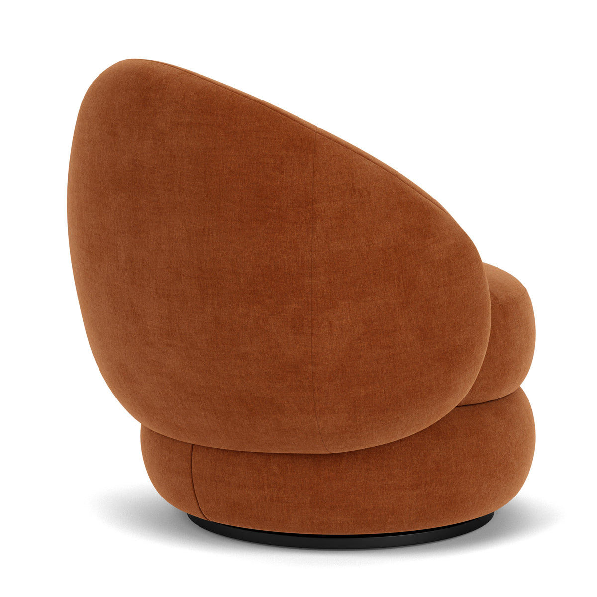 Alma Fabric Swivel Armchair - Modern Upholstered Lounge Chair with 360° Rotation, Comfortable Living Room Accent Chair for Home Office, Reading Nook, or Bedroom Relaxation