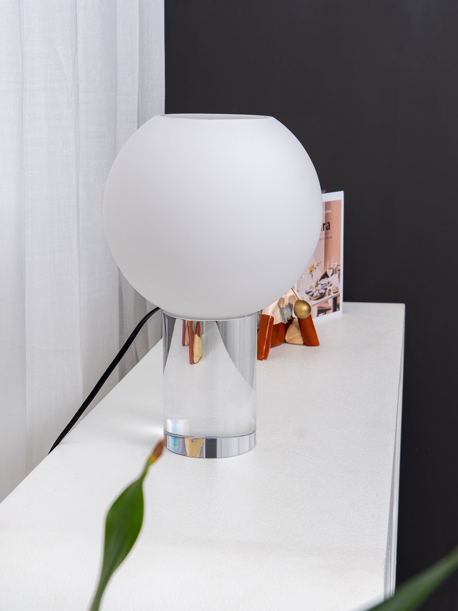 Modern LED Table Lamp for Bedroom & Living Room - Adjustable Brightness, USB Charging Port, Night Light for Reading, Working, and Relaxing