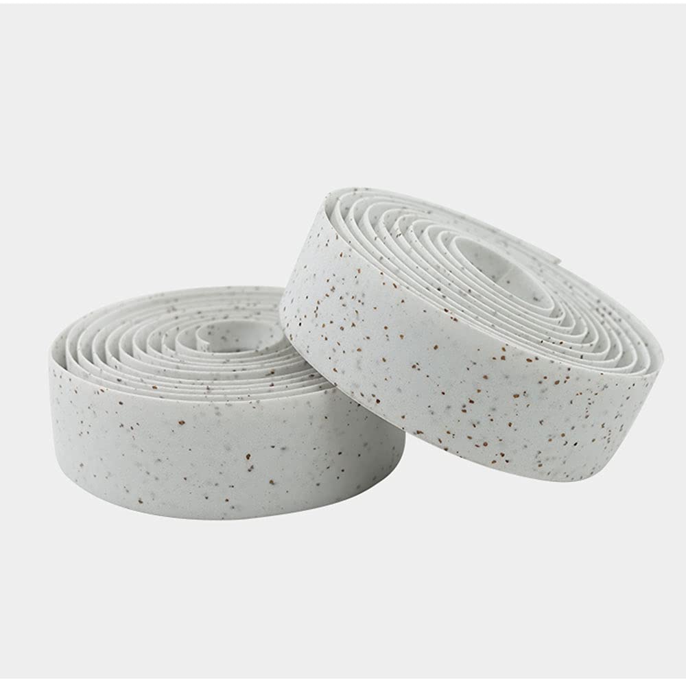 1 Pair Shock-Absorbing Bicycle Handlebar Tape - Soft Silicone & EVA Foam Grip for Road Bikes with End Plugs - Comfortable Cycling Accessories for Long-Distance Rides and Commuting