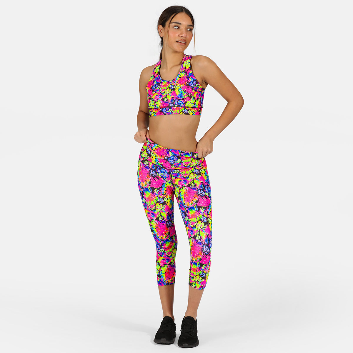 Stylish Summer Palm Print Capri Pants - Comfortable & Breathable for Women - Perfect for Beach, Vacation & Casual Outings