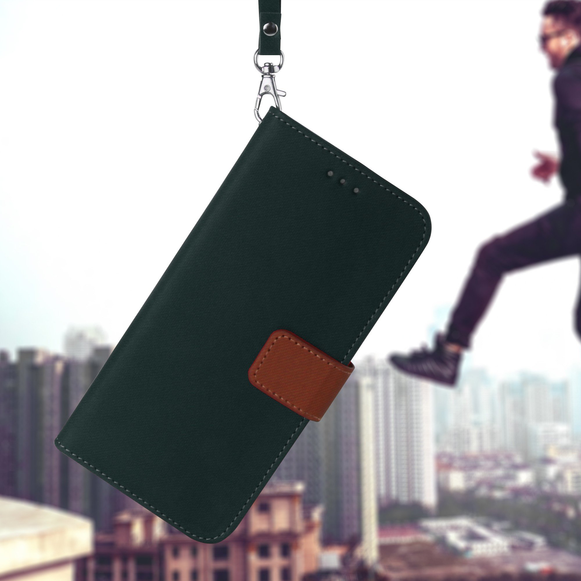 Premium Leather Wallet Phone Case for Moto G30 (6.5