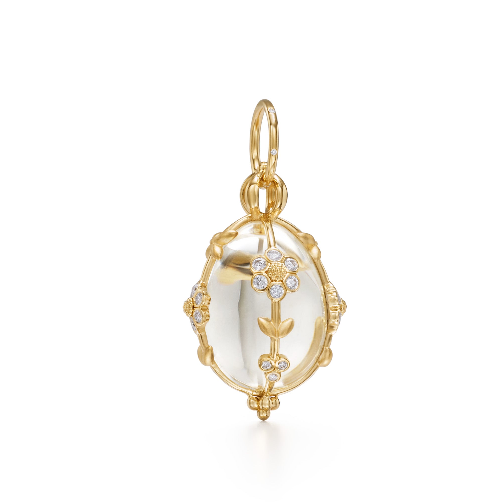 Temple St. Clair Medium Diamond Fiori Amulet Pendant Necklace - Elegant Gold Jewelry for Women, Perfect Gift for Anniversary & Special Occasions