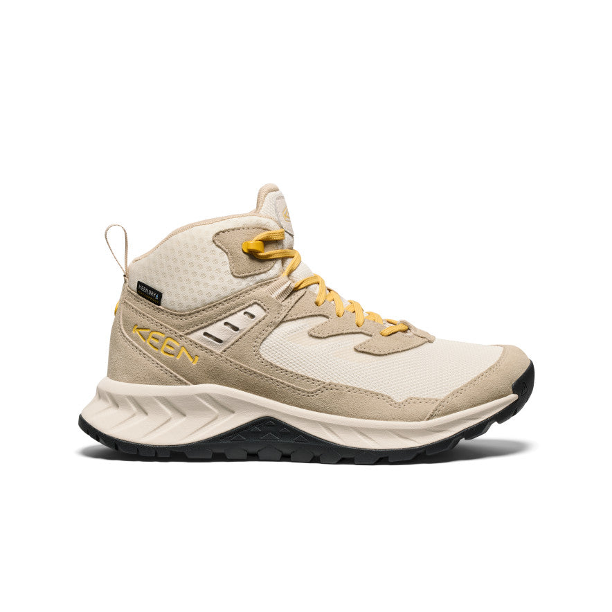 Women's High Trail Waterproof Hiking Boots - Lightweight & Durable Outdoor Shoes for Trekking & Backpacking | Birch/Daffodil | Perfect for Mountain Trails, Camping & Wet Weather Adventures