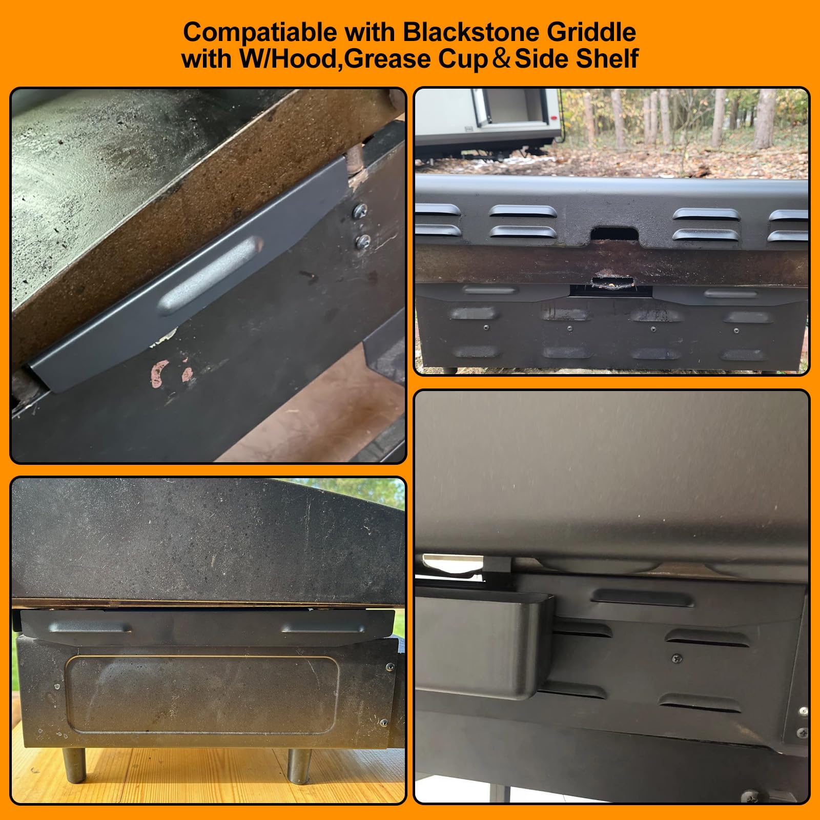 Upgraded Magnetic Wind Guards for 28” Blackstone Griddle | Stainless Steel Wind Screen & Heat Shield | Compatible with Blackstone Griddle Grill | Perfect for Camping, Backyard BBQ & Outdoor Cooking Accessories