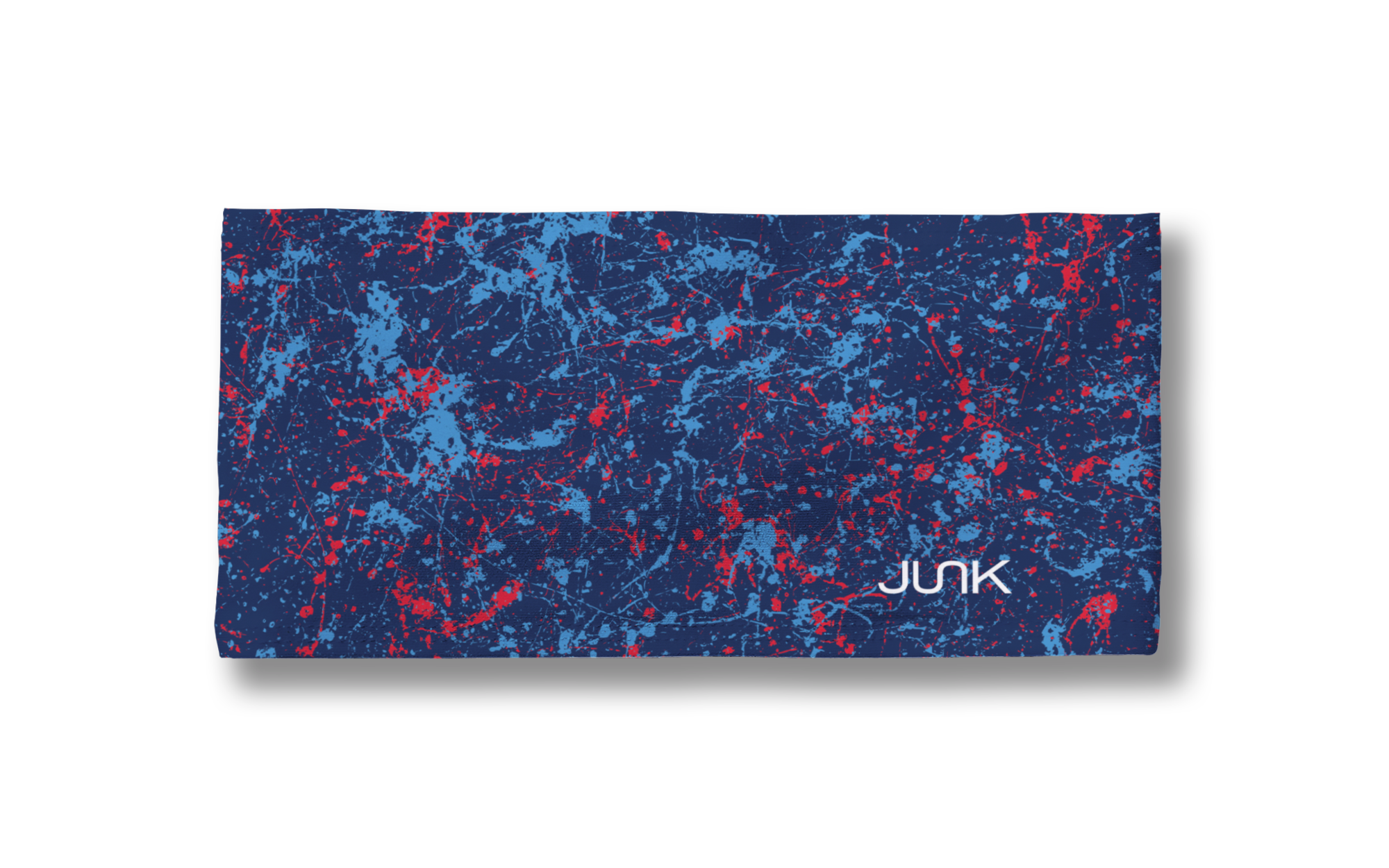 Big Bang Lite Headband - Navy, Red & Blue Splatter Design | Comfortable & Stylish for Running, Yoga & Workouts