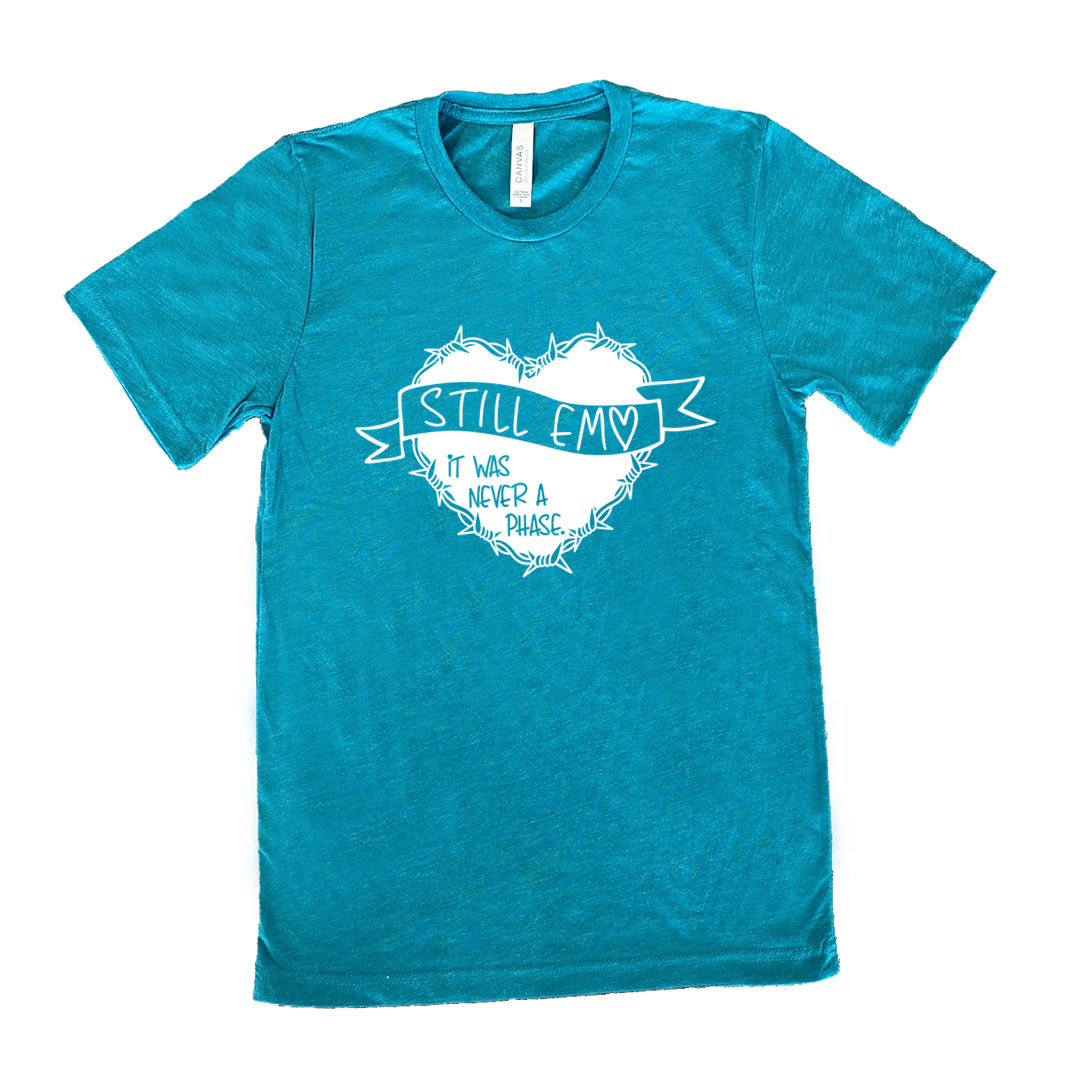 Still Emo It Was Never A Phase T-Shirt - Unisex Vintage Emo Style Tee for Concerts, Festivals & Alternative Fashion